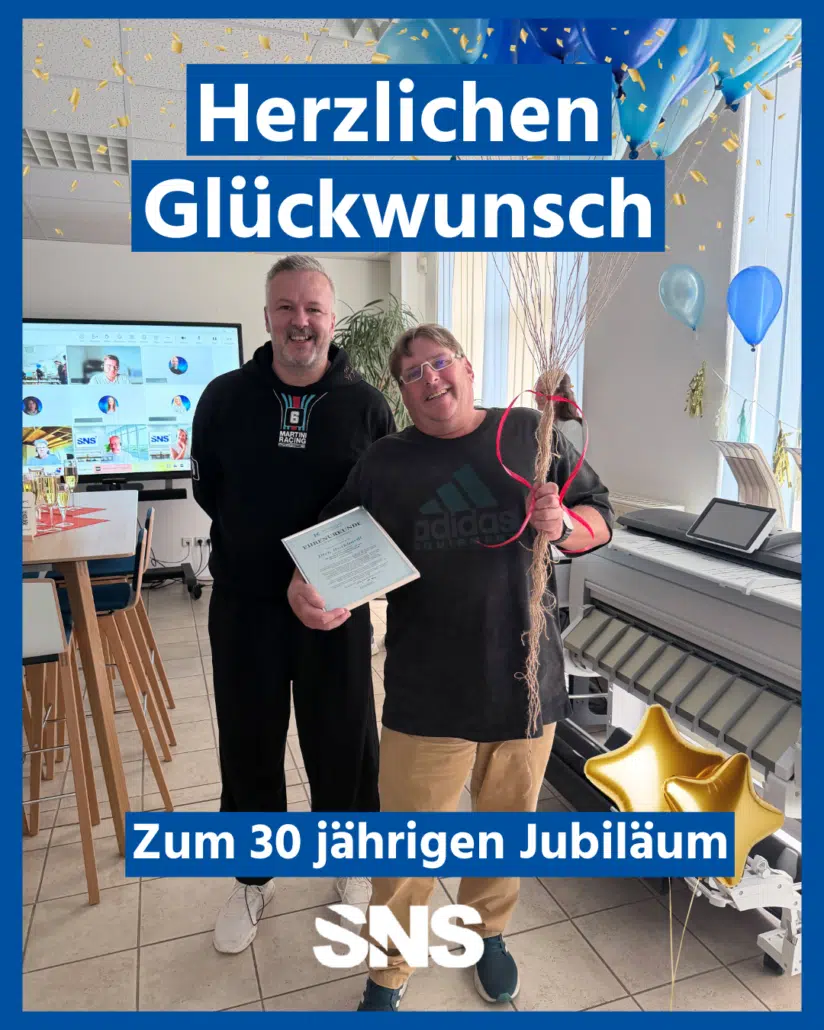 30 Jahre Jubiläum: Herzlichen Glückwunsch!